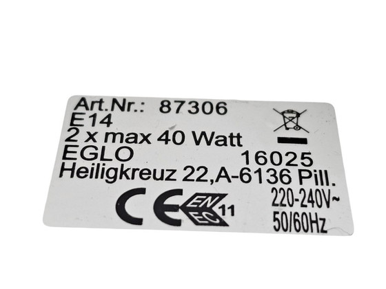 Image 1 of EGLO  -  model Santiago 1 - wandlamp - type 87306 - Germany