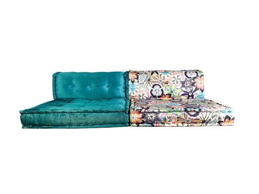 Moderne Roche Bobois Sofa Mah Jong Couch Hans Hopfer Kleurrijk