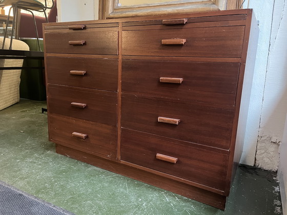 Image 1 of Werkplaatskast met lades, jaren 1950/60