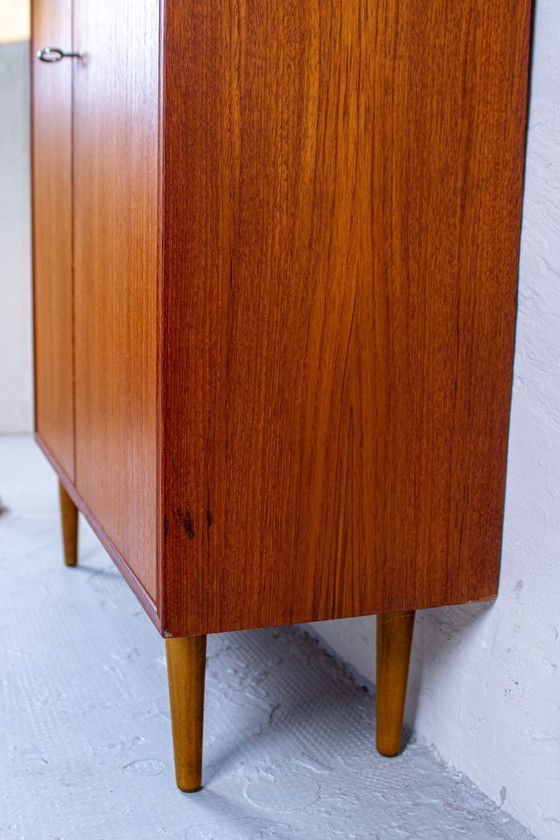 Image 1 of Vintage highboard cabinet chest of drawers sideboard Mid Century Danish