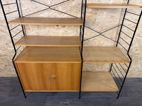 Jaren 60 70 Essen Wandrek Wall Unit Van WHB Duitsland Mid Century – Metal, Wood (photo 13 of 18)