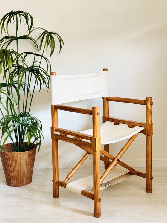 Image 1 of Vintage Jaren 70 Safaristoel Regisseursstoel