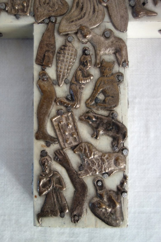 Image 1 of Wundertätiges Kreuz der Estela Ogazon, Religiöse Volkskunst, Mexiko