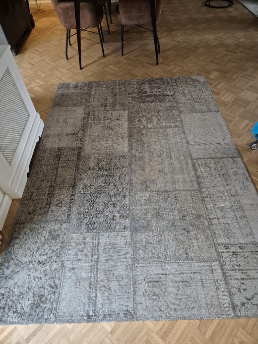 Preciosa alfombra de patchwork de Janssens-Orient