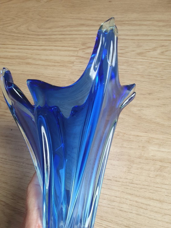 Image 1 of Murano vase blue