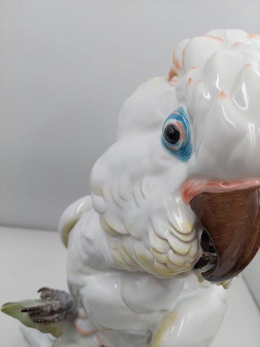Image 1 of Meissen - Paul Walther - Statue, Cockatoo - 47 cm - Porcelain