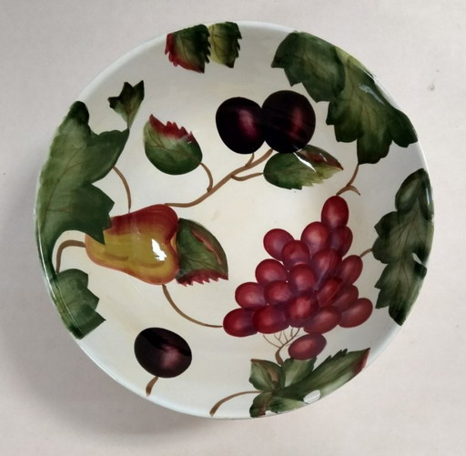 Ciotola grande, motivo frutta, Siaki Dolomite