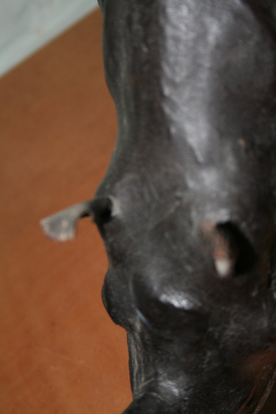 Image 1 of Rinoceronte grande in pelle vintage