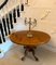 Antique Victorian Six-Seater Oval Tilt-Top Centre Dining Table in Burr Walnut, 1860 – Porcelain (photo 4 of 17)