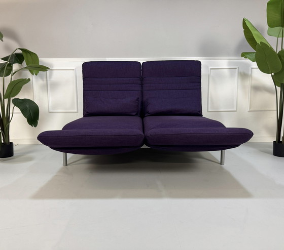 Image 1 of Tentoonstellingsmeubel Rolf Benz Plura stof aubergine