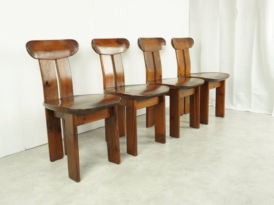 Image 1 of 4x vintage eetkamerstoelen