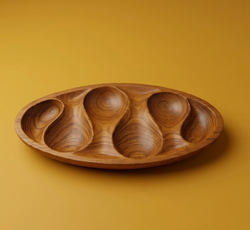 Ciotola vintage in teak di Laur Jensen