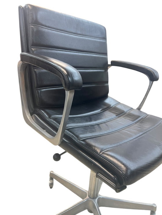 Image 1 of Sedia girevole da ufficio spaziale di metà secolo di Drabert Stahlmöbel Minden, modello Confer.