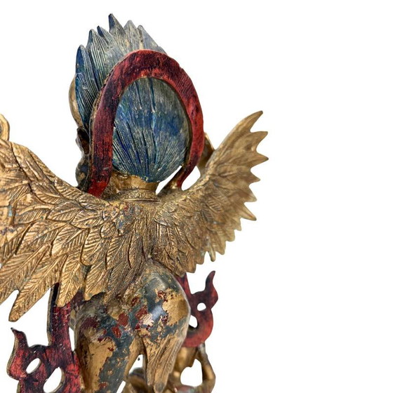 Garuda Beeld op Demon Verguld Brons Himalaya – Tantrische Beschermfiguur – Beeldhouwkunst, Bronze (photo 9 of 14)