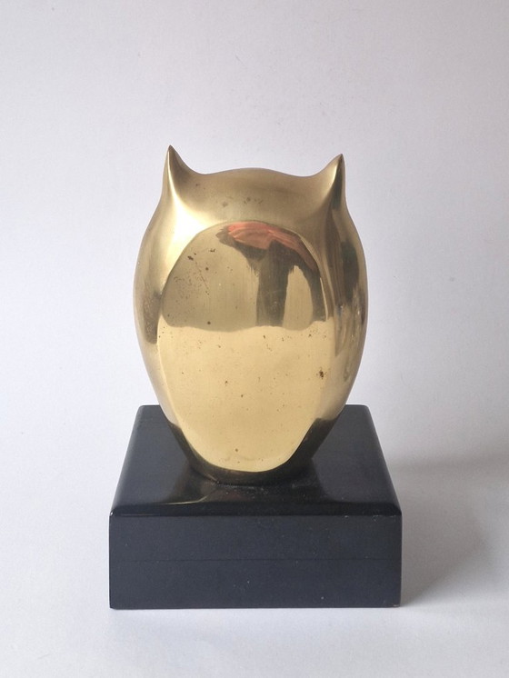 Image 1 of Caravell Design – Größte Kupfereule auf Holzsockel