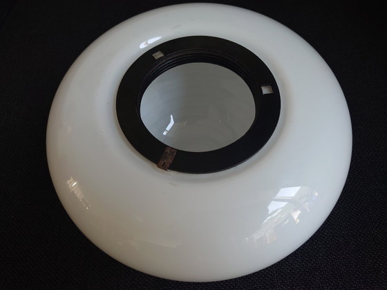 Image 1 of Vintage Brüne Glas Germany swirl plafonnière