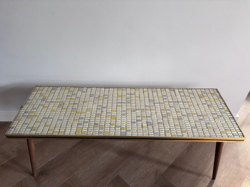 Vintage Mid-Century Mosaik Couchtisch 50er/60er Jahre