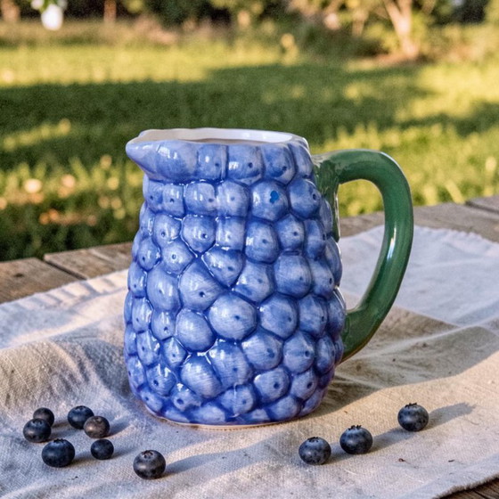 Image 1 of Trio di caraffe vintage in terracotta color mirtillo