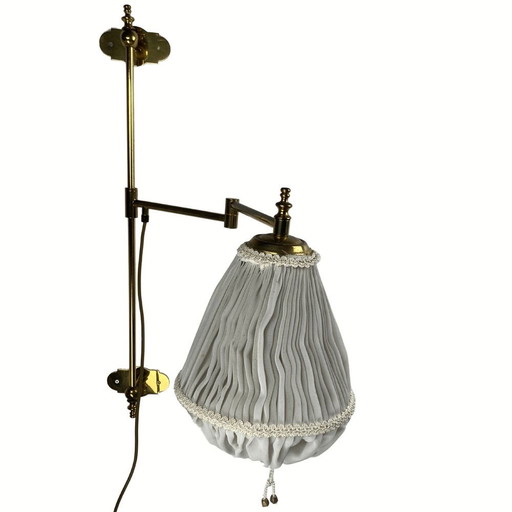 Art Deco messing draaibare boog wandlamp lantaarn, 1920S