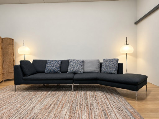 Divano angolare Charles B&B Italia Verde/Antracite