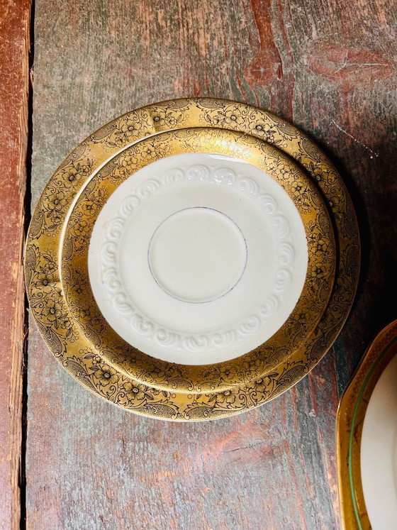 Image 1 of Set van 2 decoratieve retro mokken