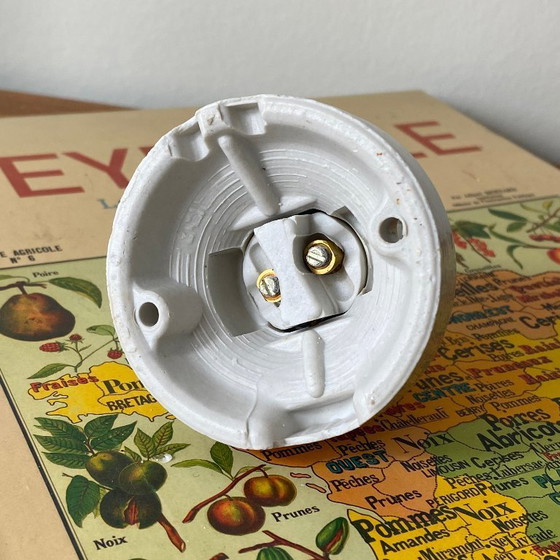 Image 1 of Antique wall sconce, straight ceiling light in ceramic or porcelain