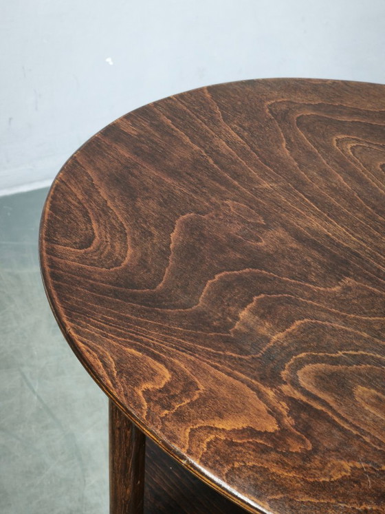 Josef Hoffmann Weense Secession ovale tafel, Kohn of Thonet, circa 1900 – Bijzettafels, Wood (photo 10 of 12)