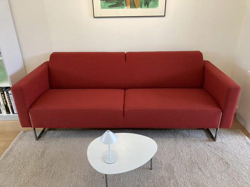 Dunkelrotes Artifort Sofa Mare 2,5-Sitzer