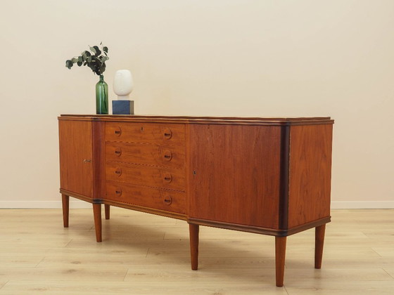Image 1 of Aparador de teca, diseño danés, década de 1960, fabricado en Dinamarca.