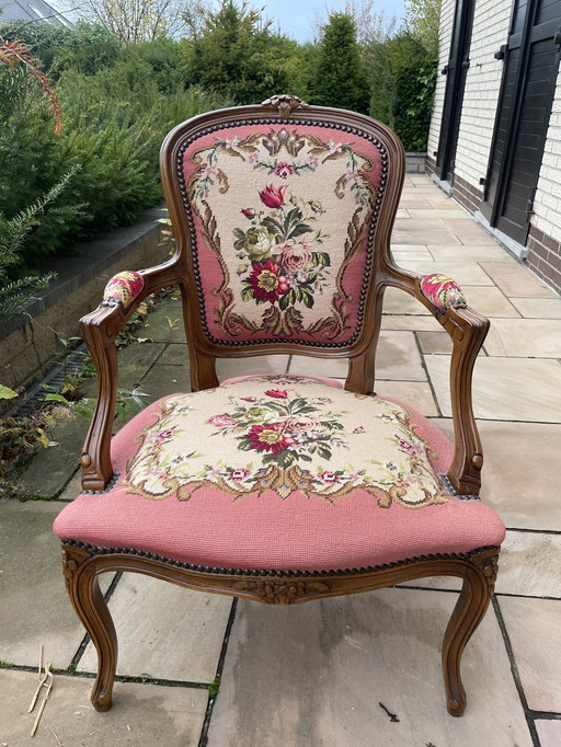 Antieke stoel Louis XV-stijl
