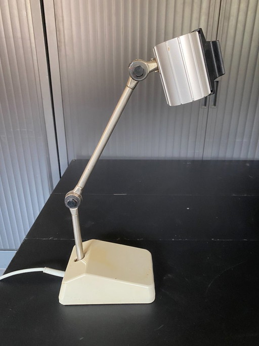 Waldmann Gelenk-Metalllampe, Vintage-Industrie-Werkstattstil, 1950er Jahre – tafellampen