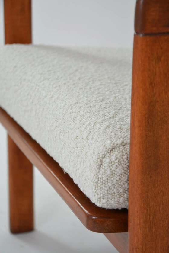 Image 1 of BZ fauteuil in witte bouclé
