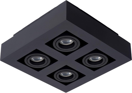 Lucide XIRAX Ceiling Spotlight LED Dim to Warm GU10 4x5W Black, Spot lights, Aluminium, Modern (photo 3 of 3)