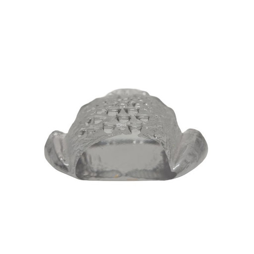 Chouette de cristal suédoise par Mats Jonasson, fin du XXe siècle