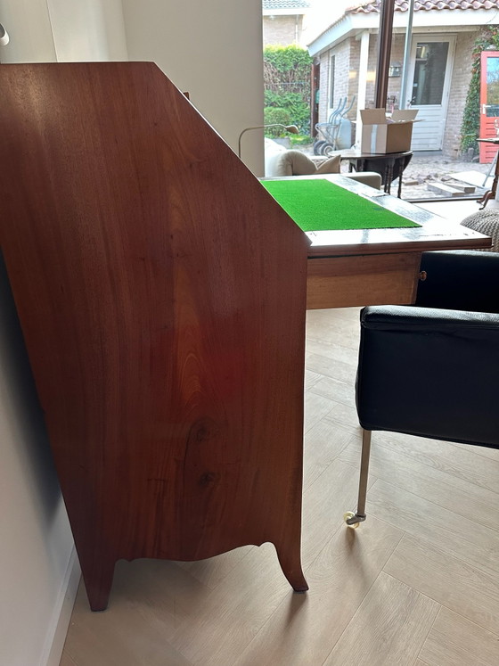 Secrétaire du 18ème siècle. – engels antiek, Buffet bas, Textile, Bois (photo 12 of 12)