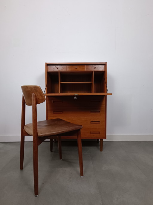 Vintage Danish Wall Cabinet/Secretaire By Westergaards Møbelfabrik