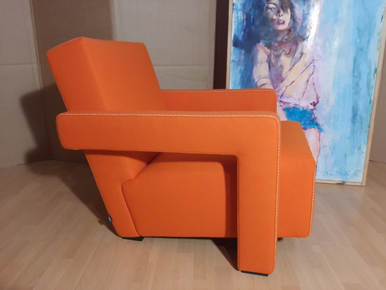 Image 1 of Cassina Utrecht 637 Nuovo mai usato in panno di lana Ruggine arancione (Serie 13L) Punto cavallo