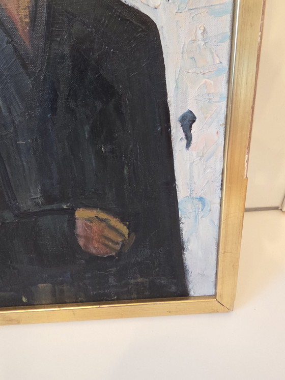 André Bulthé (1923–1996) – Portrait expressif de quatre figures – Huile sur toile – Peintures et dessins (photo 6 of 12)