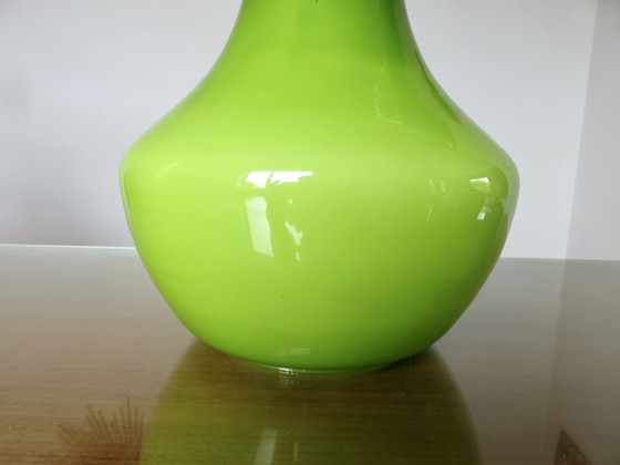 Image 1 of Groene Opaline Hanglamp 70's