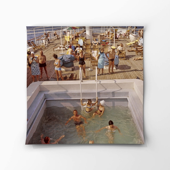Image 1 of 1x square print dragonfly cruise analog colors 1969