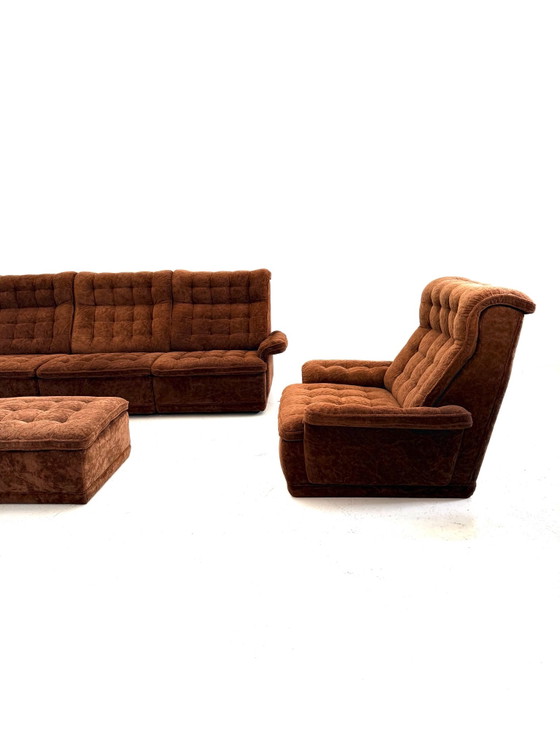 Vintage 8-piece modular sofa, Lemke ‘80 – Wood, Metal (photo 4 of 14)