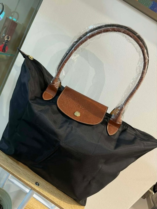 Longchamp Le Pliage Tasche, Größe L, Schwarz