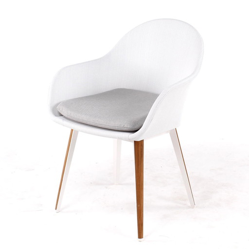 Castle Line Wit tuinstoel (set van 6)