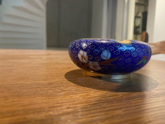 Image 1 of Cloisonné-Aschenbecher (3 Zigarettenablagen)