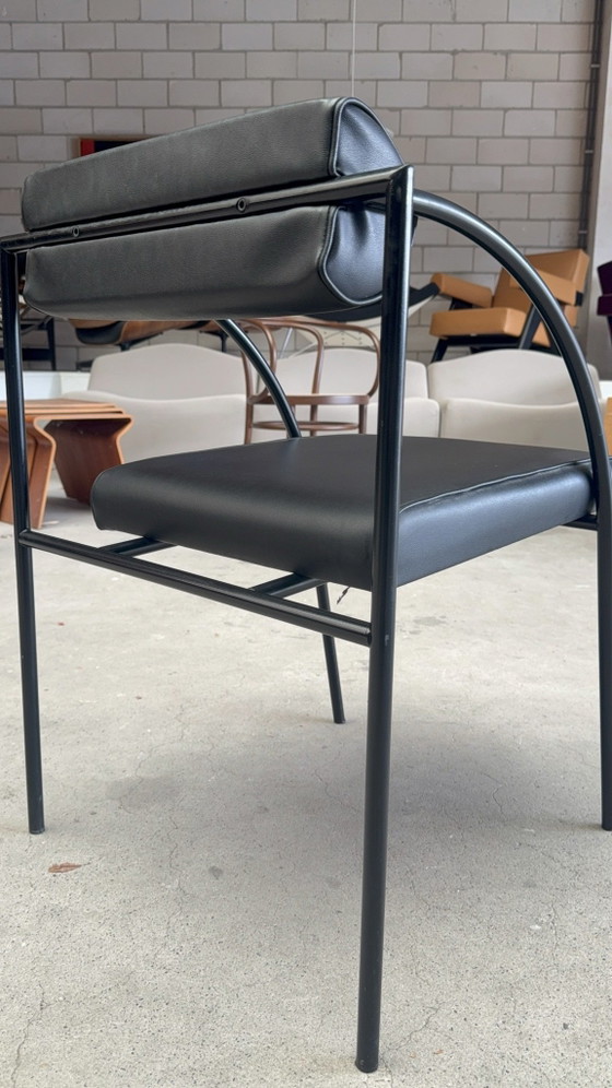Lot de 4 chaises Bieffeplast Vienna, Rodney Kinsman (prix du lot), Chaises de salle à manger, Métal, Skaï (photo 15 sur 15)