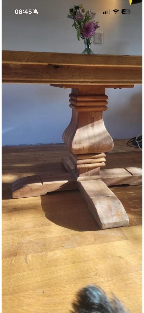 Image 1 of Mesa de comedor cuadrada de madera 150-150