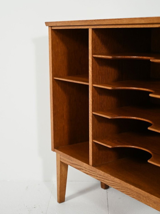 Image 1 of Åvidabergs oak magazine cabinet, 1950s