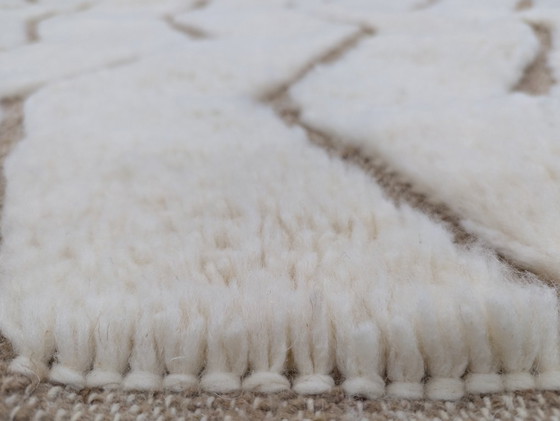 Image 1 of Berberteppich – 259 cm x 160 cm – weiße Wolle