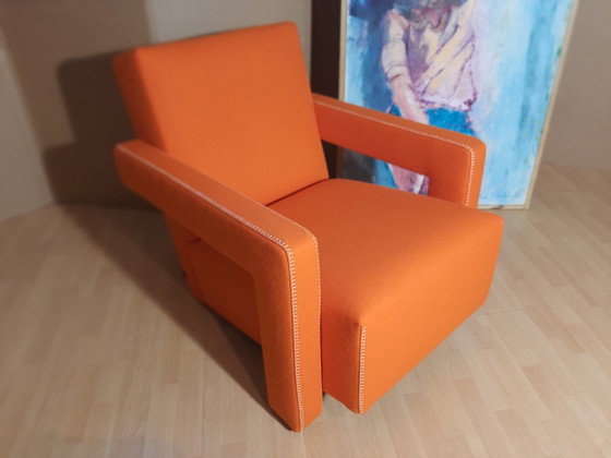 Image 1 of Cassina Utrecht 637 Nuovo mai usato in panno di lana Ruggine arancione (Serie 13L) Punto cavallo