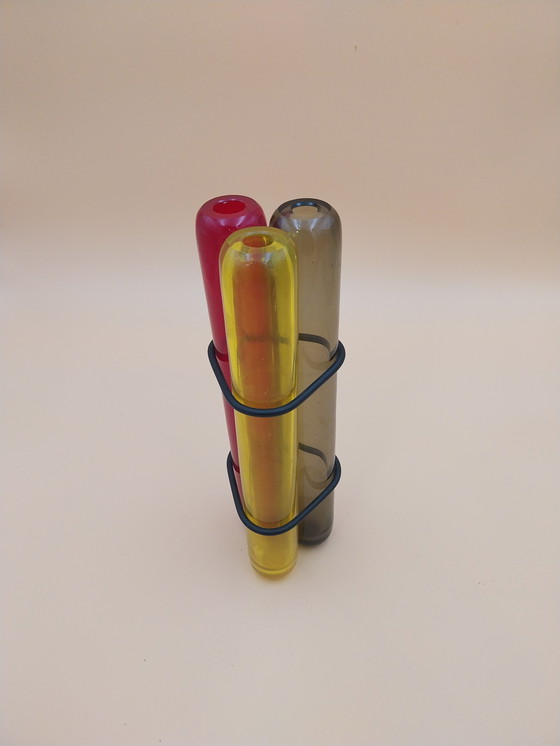 Image 1 of 1 x Pierre Charpin 2003 Triplo vase. For Venini Memphis style